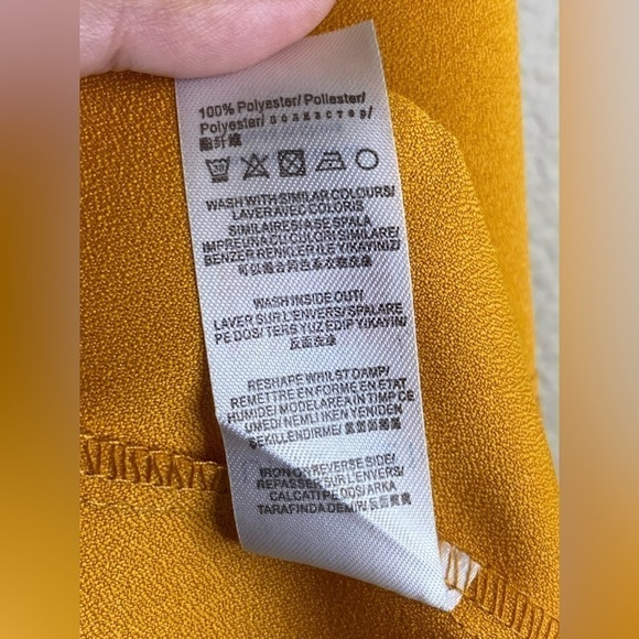 NWT Unique 21 Yellow Button Side Midi Dress Size 6 - Picture 9 of 10